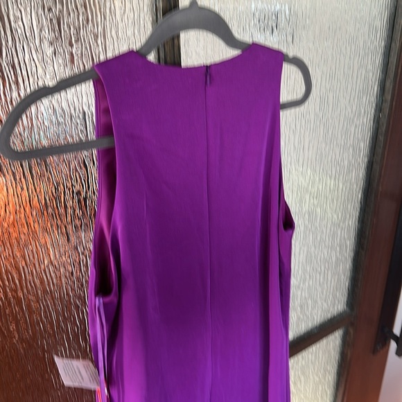 Mac Duggal 55805 Feathered Hem High Neck Sleeveless A-Line Dress Size 10 NWT - Picture 11 of 11